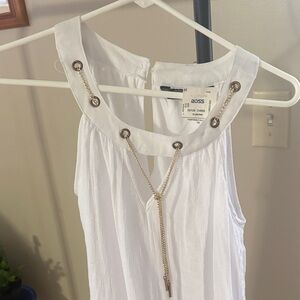 Elegant White Asymmetrical Dress